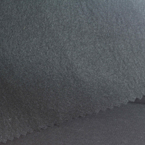 Black French Terry, Cotton-Poly