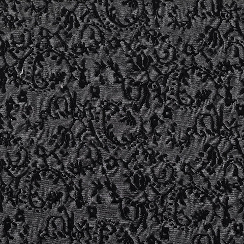 Black Abstract Jersey Knit, Polyester, 270 gsm