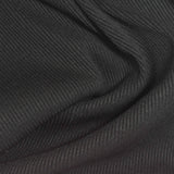 Polyester Stretch Rib Knit Fabric, 380 gsm, 115 cm — Black — photo 1