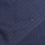 Dark Blue Marl Rib Knit, Polyester, 180 gsm — photo 1
