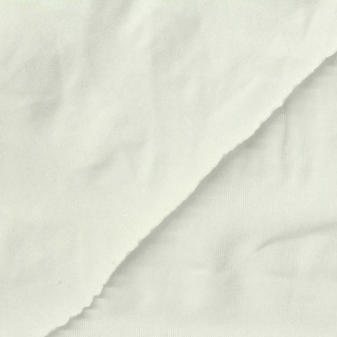 Cotton Modal Stretch Jersey Knit Fabric, 170 gsm, 160 cm — White