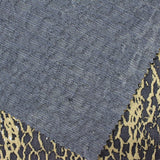 Dark Blue Animal Print Jacquard, Polyester — photo 1