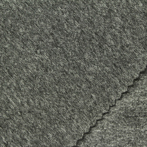 Grey Marl Milk Silk Knit, Polyester, 267 gsm