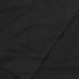 Rib Knit Fabric, 240 gsm, 130 cm — Black — photo 1