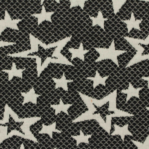 Black Stars Jacquard, Polyester, 218 gsm