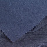 Striped Brushed Polyester Stretch Crepe Fabric, 310 gsm, 148 cm — Navy — photo 1