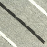 Dark Grey Horizontal-Stripe Jersey Knit, Poly-Viscose — photo 1