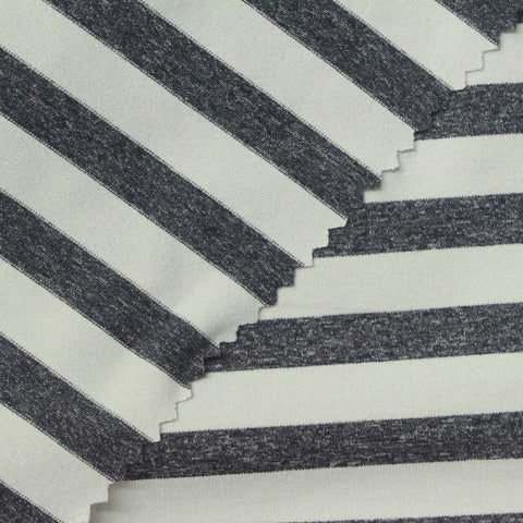 Dark Grey Marl Jersey Knit, Polyester, 200 gsm, 180 cm