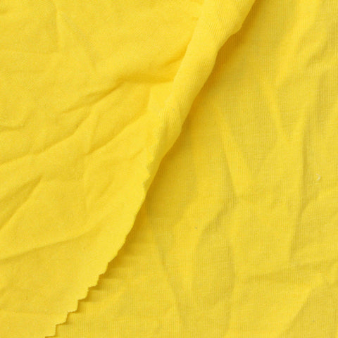 Modal Cotton Stretch Jersey Knit Fabric, 195 gsm, 165 cm — Yellow