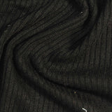 Black Rib Knit, Viscose — photo 1