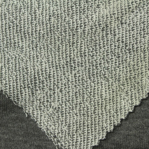 Grey Marl French Terry, Poly-Cotton, 255 gsm, 178 cm