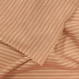 Peach Horizontal-Stripe Chunky Knit, Poly-Viscose — photo 1