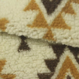 Tan Geometric Knit, Poly-Cotton — photo 1