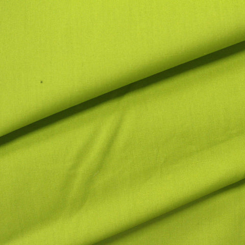 Washed 100% Cotton Poplin Fabric, 114 gsm, 145 cm — Green