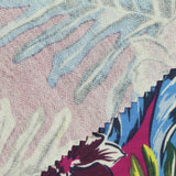 Blue Bold-Floral Jersey Knit, Viscose — photo 1