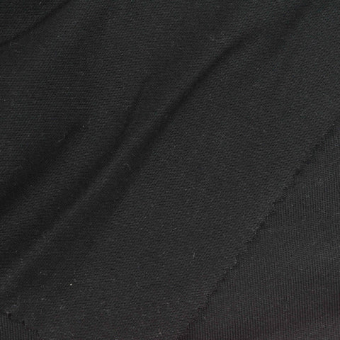100% Cotton Jersey Knit Fabric, 210 gsm, 190 cm — Black