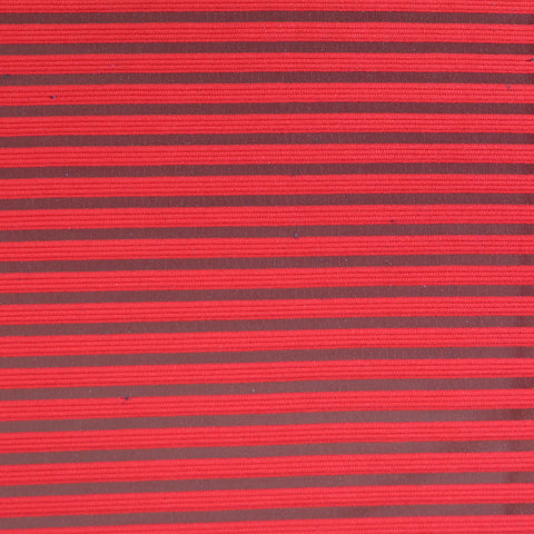 Red Horizontal-Stripe Mesh, Polyester, 208 gsm