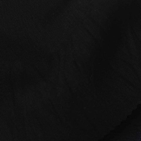 Viscose Stretch Scuba Knit Fabric, 380 gsm, 170 cm — Black