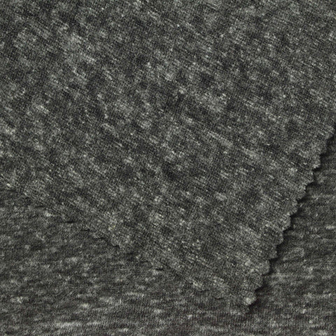 Dark Grey Marl Jersey Knit, Poly-Cotton, 130 gsm, 160 cm, ref EF-258900