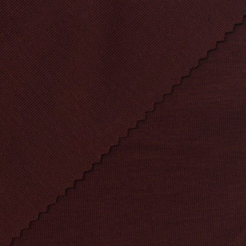 Tencel Lyocell Acrylic Blend Stretch Rib Knit Fabric, 190 gsm, 160 cm — Brown, ref EF-270780