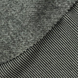 Black Diagonal-Stripe Interlock Knit, Polyester — photo 1