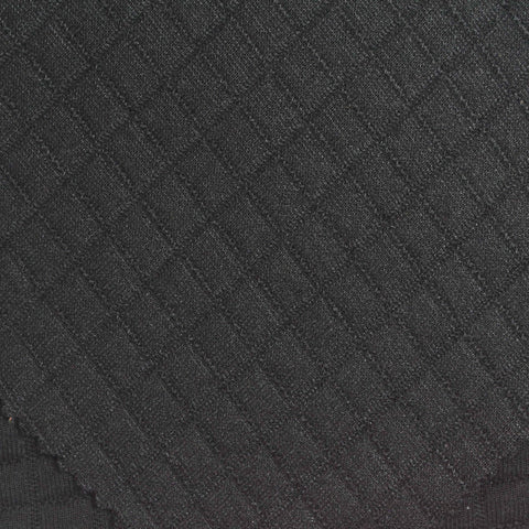 Black Textured Jacquard, Polyester