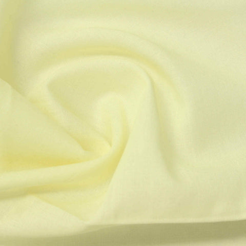100% Cotton Voile Fabric, 65 gsm, 150 cm — Yellow