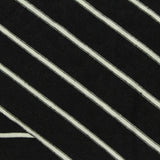 Black Horizontal-Stripe Knit, Viscose, 190 gsm — photo 1