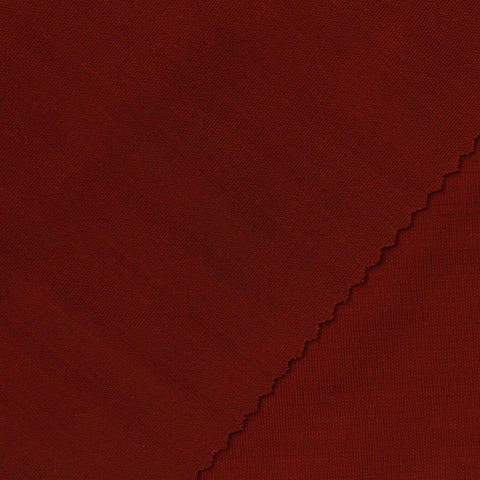 Viscose Stretch Interlock Knit Fabric, 390 gsm, 150 cm — Red