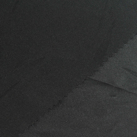 Polyester Stretch Jersey Knit Fabric, 190 gsm — Black