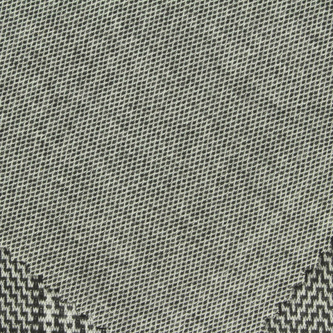 Black Houndstooth Interlock Knit, Polyester, 240 gsm
