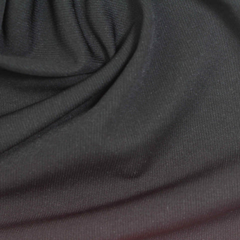 Polyester Stretch Interlock Knit Fabric, 250 gsm, 160 cm — Grey, ref EF-254861