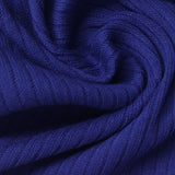 Cotton Stretch Rib Knit Fabric, 220 gsm, 152 cm — Blue, ref EF-252804 — photo 1