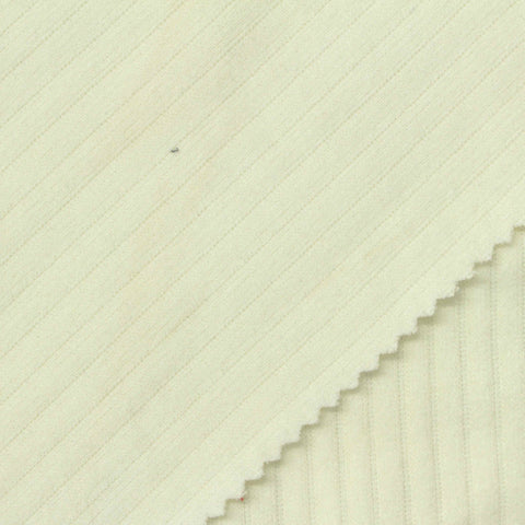 Polyester Viscose Stretch Rib Knit Fabric, 327 gsm, 165 cm — Khaki