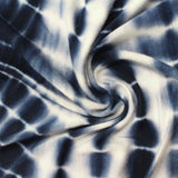 Indigo Abstract Knit, Viscose — photo 1