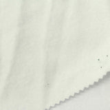 Brushed Polyester Cotton French Terry Fabric, 233 gsm, 186 cm — White — photo 1