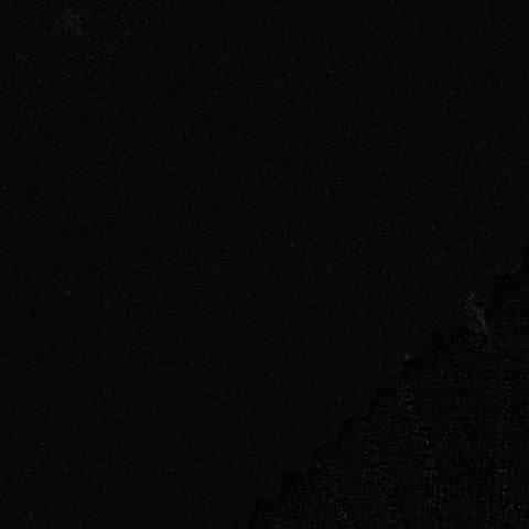 Jacquard Polyester Stretch Knit Fabric, 220 gsm — Black, ref EF-228226