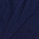 Viscose Stretch Rib Knit Fabric, 250 gsm, 120 cm — Navy — photo 1