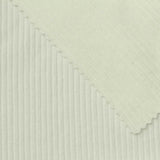 Polyester Cotton Stretch Rib Knit Fabric, 270 gsm — White — photo 1