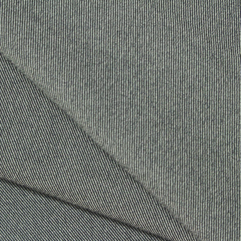 Viscose Nylon Stretch Twill Fabric, 285 gsm, 150 cm — Navy