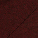 Dark Red Marl Rib Knit, Poly-Viscose, 650 gsm — photo 1
