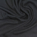 Modal Wool Stretch Rib Knit Fabric, 160 gsm, 150 cm — Black — photo 1
