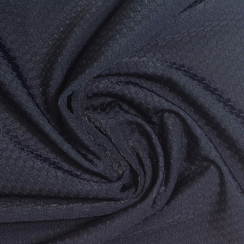 Dark Blue Square Warp Knit, Nylon-Spandex