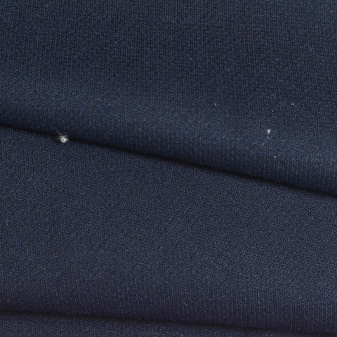Dark Blue Marl Piqué Knit, Poly-Viscose, 285 gsm