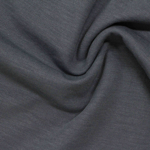 Piqué Knit Fabric, 196 gsm, 162 cm — Grey