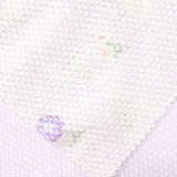 Purple Floral Waffle Knit, Poly-Viscose — photo 1