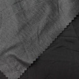 Polyester Stretch Rib Knit Fabric, 230 gsm, 155 cm — Black — photo 1