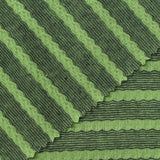 Green Horizontal-Stripe Jersey Knit, Cotton-Poly, 150 gsm — photo 1