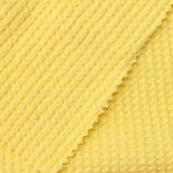 Polyester Stretch Waffle Knit Fabric, 220 gsm, 140 cm — Yellow — photo 1