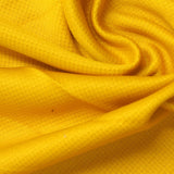 Yellow Tone-on-Tone Diamond Birdseye Knit, Polyester — photo 1